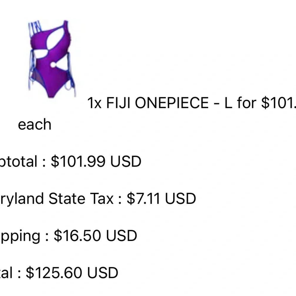 Bfyne Fiji Purple and Blue Stringy Swimsuit - Picture 8 of 10